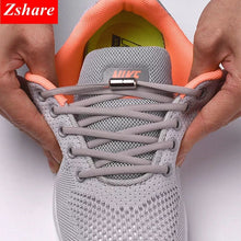 Load image into Gallery viewer, 1Pair No tie Shoelaces Round Elastic Shoe Laces For Kids and Adult Sneakers Shoelace Quick Lazy Laces 19 Color Shoestrings