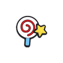 Load image into Gallery viewer, Single Sale 1pc PVC Shoe Charms Cartoon Mickey Minnie Lollipop Batman Shoe Buckle Decoration for croc jibz Kids Party X-mas Gift
