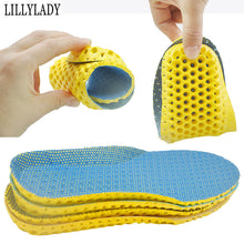 Load image into Gallery viewer, Stretch Breathable Deodorant Running Cushion Insoles For Feet  Man Women Insoles For Shoes Sole Orthopedic Pad Memory Foam